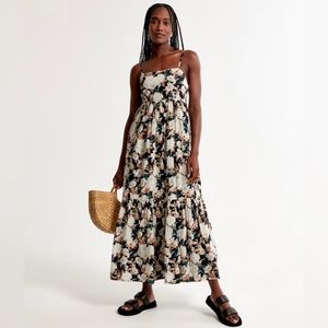 Abercrombie Women's Low Back Babydoll Maxi Dress (Size S)